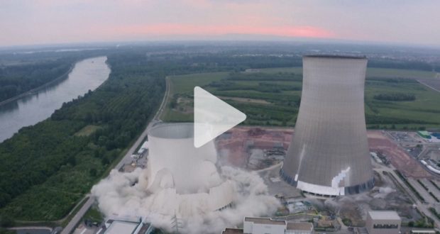 أخبار ألمانيا: لحظة تفجير محطة طاقة نووية في ألمانيا