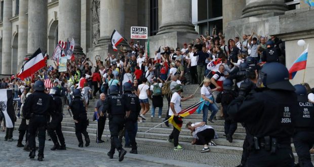أعمال عنف أمام مبنى البرلمان الألماني والسفارة الروسية في برلين