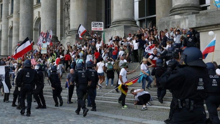 أعمال عنف أمام مبنى البرلمان الألماني والسفارة الروسية في برلين