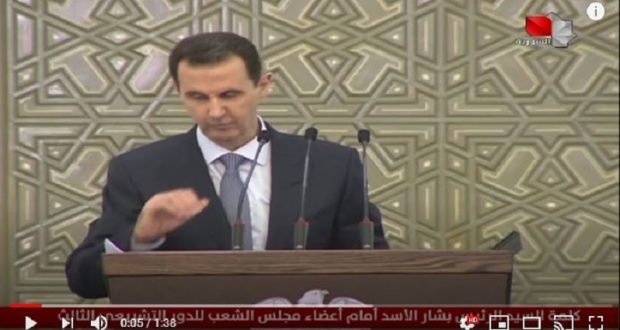 بشار الأسد أمام مجلس الشعب