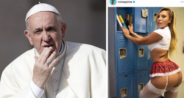 إعجاب البابا فرنسيس بصورة مثيرة لعارضة أزياء على انستغرام