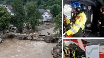 الطوارئ في مناطق الفيضانات ألمانيا