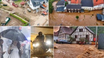 فيضانات في ألمانيا جراء العواصف عنيفة والأمطار الغزيرة
