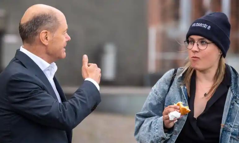 Olaf Scholz and Anna Kassautzki