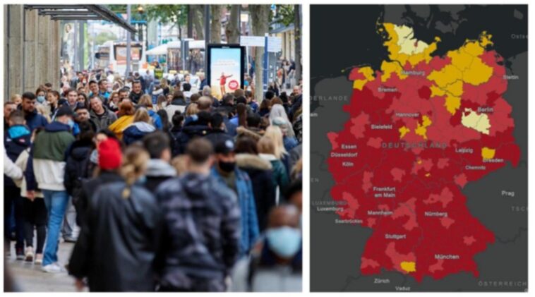 معدل الإصابة بفيروس كورونا في ألمانيا
